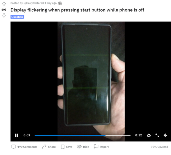 部分谷歌Pixel 6/Pro出现屏幕问题：闪烁绿屏、多出一个挖孔
