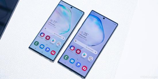 三星 Note 10 和 Note 10 Plus（图片来自 9 to 5 Google）