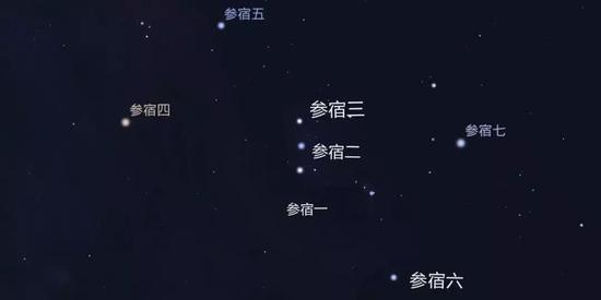 三颗星星连城一条直线在金星的身后开始真实的一窥宇宙妹妹的美丽容貌