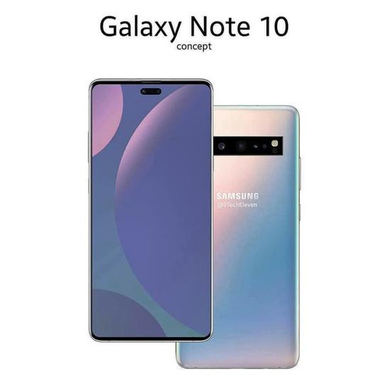 三星Galaxy Note10渲染图放出 多彩或渐变色设计+前置双摄