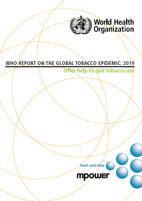 《2019世卫组织全球烟草流行报告》。网页截图