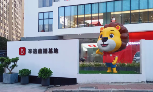 涉事视频中的的辛选直播基地 资料图