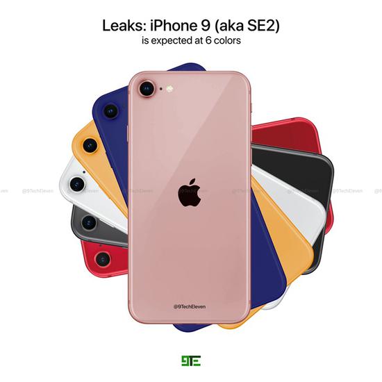 苹果iphone Se 2最新渲染图曝光 6色可选 Iphone 渲染图 手机 新浪科技 新浪网