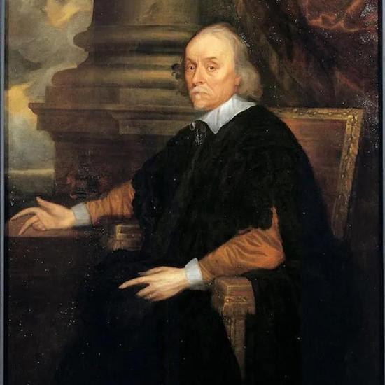 循环系统之父威廉·哈维的肖像。图片来源：Royal College of Physicians Museum