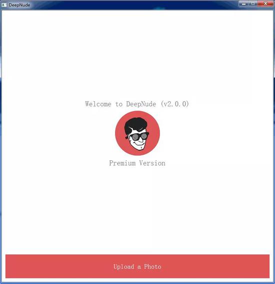 deepnude网站的一部分屏幕截图