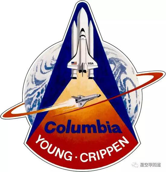 首次航天飞机任务STS-1任务徽标来源：NASA