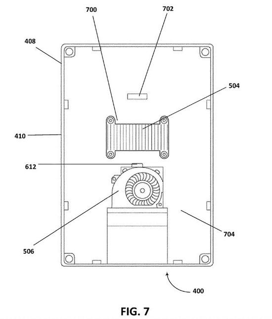 微软新专利 为移动计算设备打造的散热器