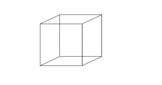 奈克方块在普通人眼中是立方体，在 May 眼中是二维的