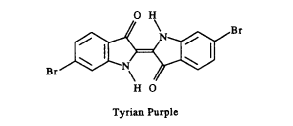 推罗紫着色剂分子结构 | 参考文献2