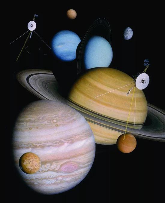 旅行者1号和2号向人类展示了前所未见的外层太阳系。