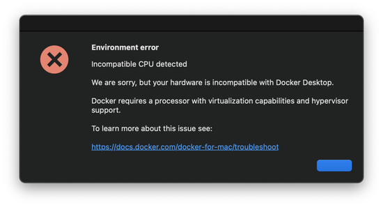 程序员必备的Docker，目前还未在苹果芯片上运作。图片来源：Github