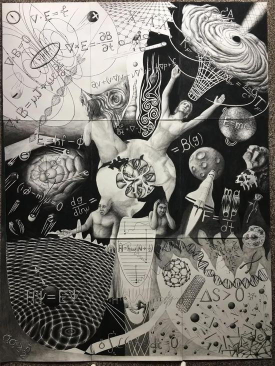 ○ 《尺度、法则和生命》。由于原图中有部分错误，现在看到的是小编修正以后的版本。| 图片来源：Sean Lang