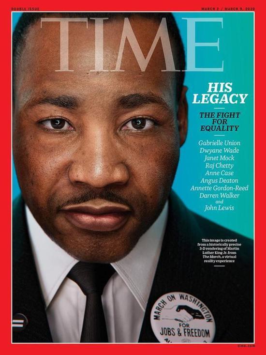 马丁·路德·金的虚拟分身登上了《时代》杂志封面