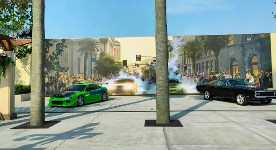 图源:微博|环球影城中的《速度与激情》