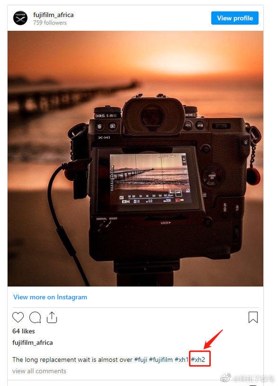 富士新机X-H2再次在海外社交平台预告