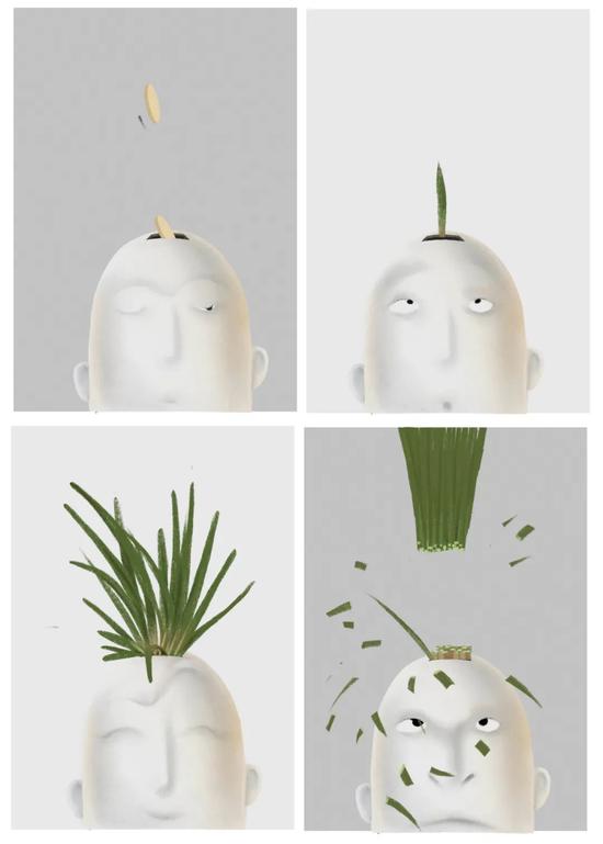 插图:疯狂的韭菜
