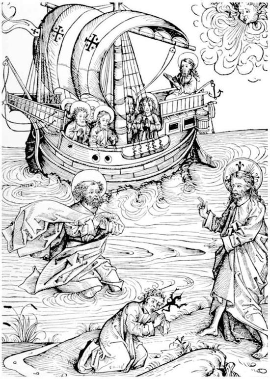  ▲中世纪插画中描绘黑死病依靠船而大肆传播的场景。图源：《The Black Death of 1348 and 1349》