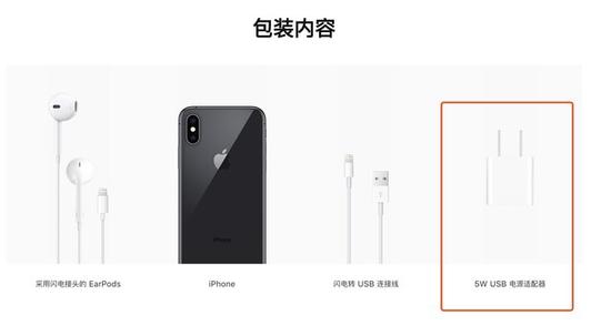 iPhone Xs仍采用5W充电头