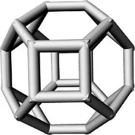 纳米金刚石尺寸微小、拥有规则的碳原子结构。该图展示了原子级别的纳米金刚石膜性。由于它多表面的结构可与多种分子相连，因此这些纳米颗粒常用于药物治疗。如今，它作为牙齿填充物也很受欢迎。 AmericanChemical Society/Dean Ho Group