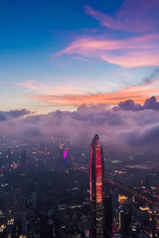 2018年7月4日，深圳福田平安金融大厦。图片来源：视觉中国