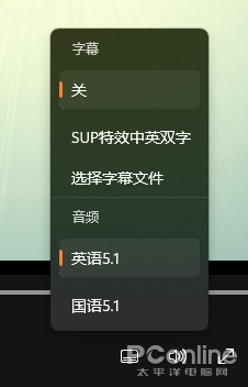 图12 字幕与音轨功能