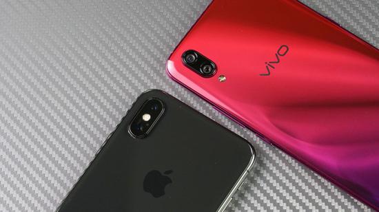 iPhone X和vivo X23后摄对比