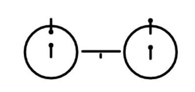 说明书右下角局部：1s氢原子自旋跃迁示意图。（图片来源同上图）