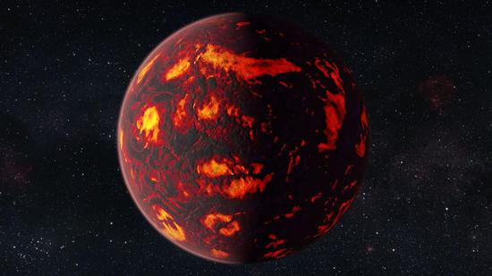 开普勒星球:你见过粉色的星球吗?太阳系外的九颗“另类”行星 ▲巨蟹座55e是否有熔岩一直是科学家争论的问题(来源:CNET)