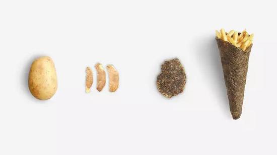 创意食品包装:了不起的环保创意:土豆皮做成街头食品包装
