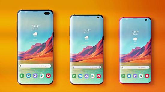 ▲ Galaxy S10 概念图. 图片来自:YouTube