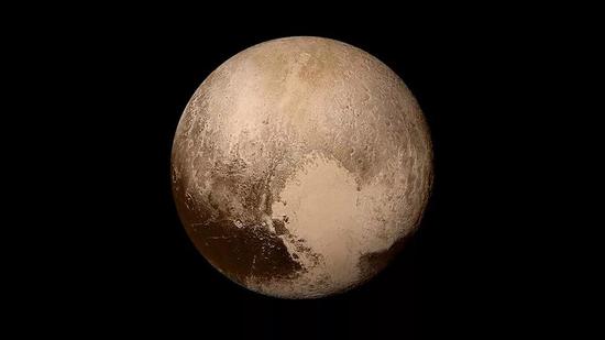 新视野传回的冥王星图像。