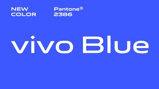 全新“vivo Blue“色彩饱和具有冲击力