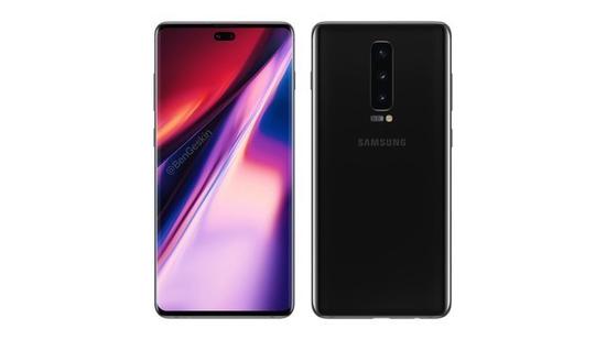 此前传出的Galaxy Note 10 Pro渲染图