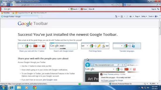 Google Toolbar是Google为IE、火狐浏览器开发的工具栏插件