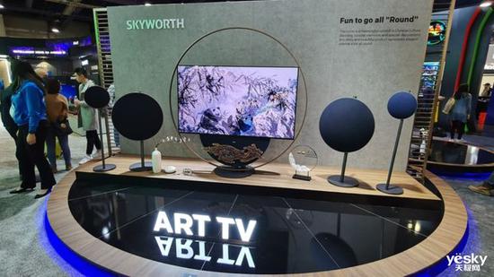艺术电视，融合了中国传统中“圆”的元素