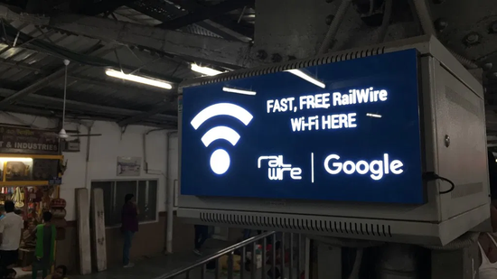 谷歌在印度火车站推出的免费Wi-Fi服务/The Quint