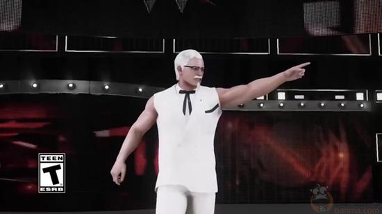 肯德基上校乱入WWE