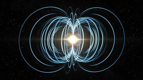 磁星是中子星，其磁场强度是地球磁铁的1亿倍。图片来源：美国《科学》杂志网站