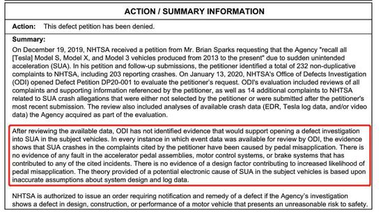 特斯拉频频自动加速、突然失控？美国监管机构调查结果来了