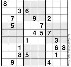 (做这种高难度数独,可能会适得其反.图片来源:www.telegraph.co.