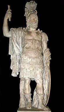罗马神话中战神Mars的雕像