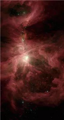 （美丽的猎户座星云，正在通过聚集物质的方式孕育新的恒星。图片来源：NASA）