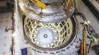 7月28日，国际热核聚变实验堆（ITER）计划重大工程安装正式启动。图为安装现场。ITER官网供图