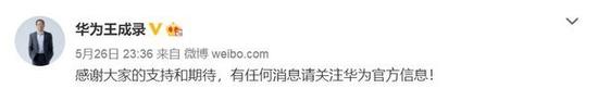 華為消費者BG軟件部總裁王成錄