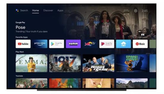 Android TV首个Android 12预览版发布 为电视带来全新体验