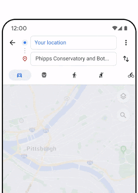 图丨采用谷歌地图的环保路线，将会展示最快和最省油的路线，所以你可以选择任意一条适合你的路线。