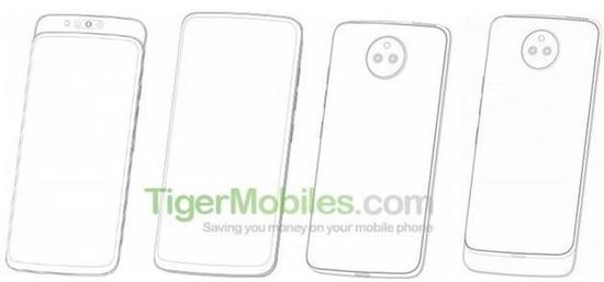 联想手机新设计专利图（图片来源TigerMobiles）