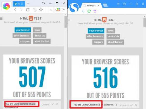 ͼ360Chrome55ѹChrome58о49Ա57QQ63β