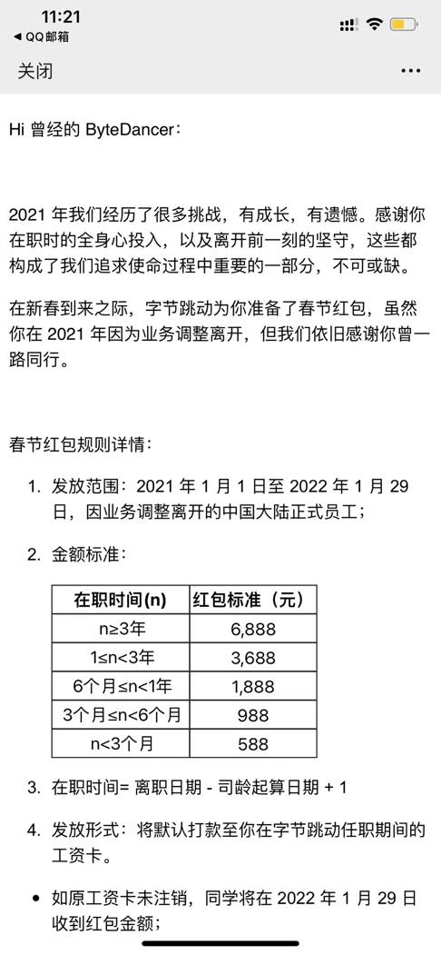 邮件内容 受访者提供