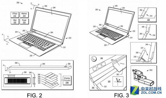 抄袭Touch Bar？联想最新二合一笔记本专利